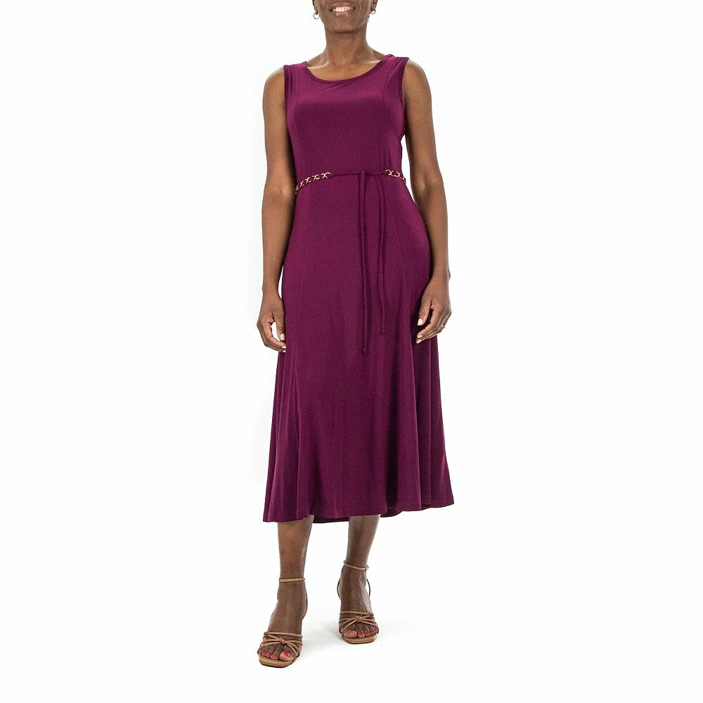 Women's Nina Leonard A-Line Midi Tank Dress - Image 5