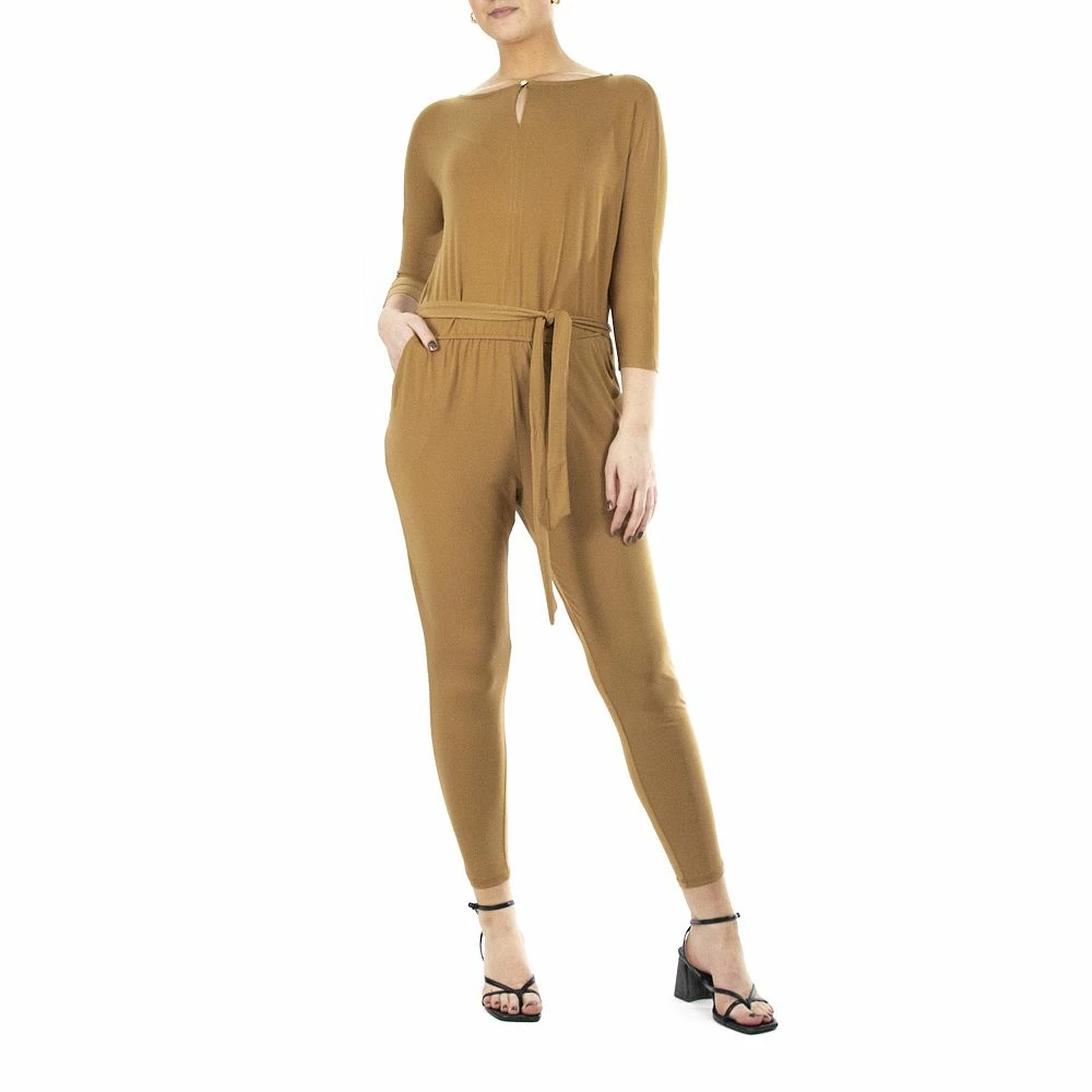 Women's Nina Leonard Solid Ankle Jumpsuit - Image 5
