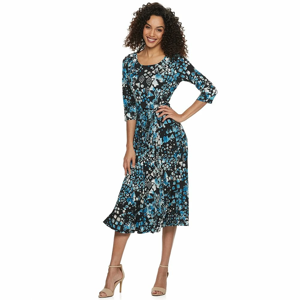Women's Nina Leonard Print Midi Dress - Image 2