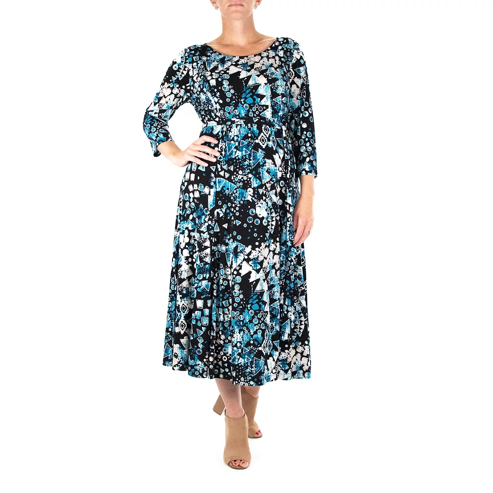 Women's Nina Leonard Print Midi Dress - Image 11
