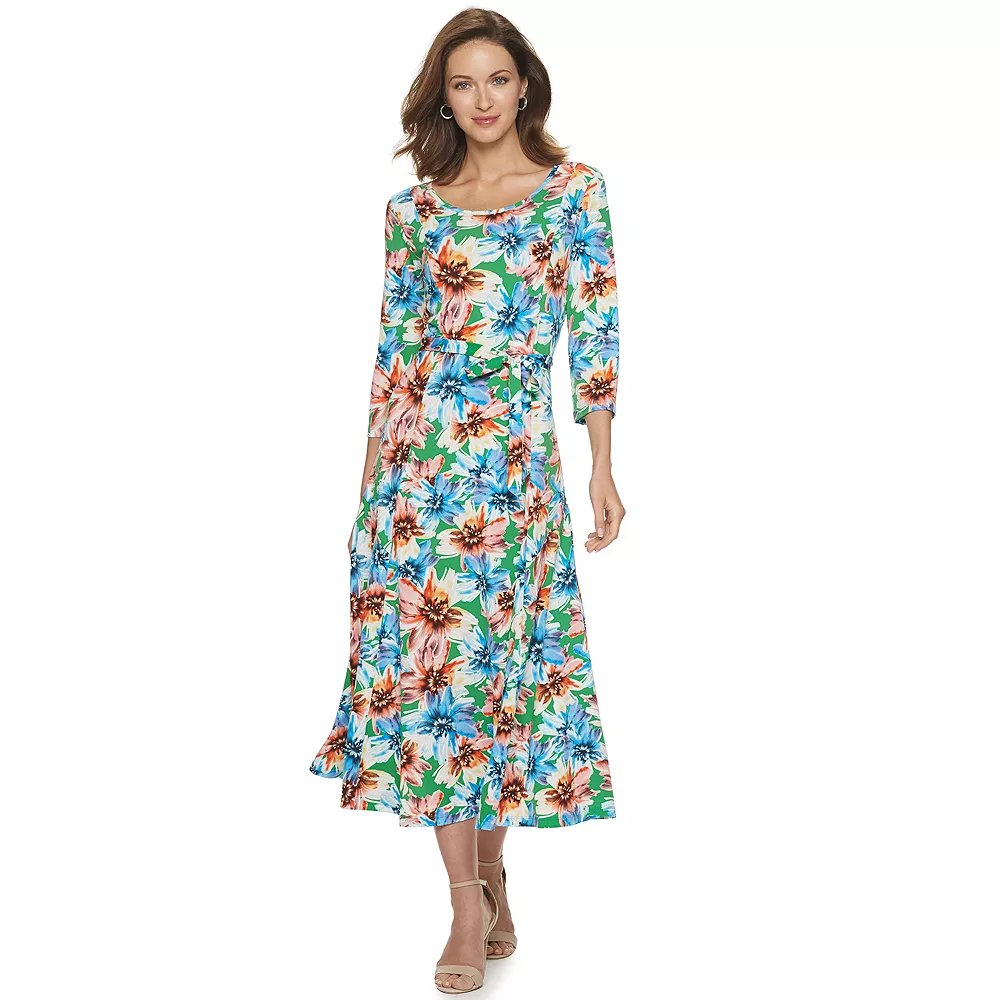 Women's Nina Leonard Print Midi Dress - Image 5