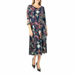 Women's Nina Leonard Print Midi Dress