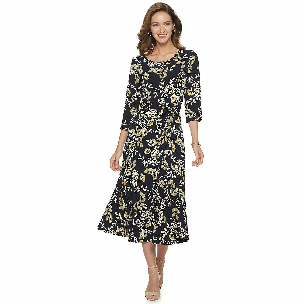 Women's Nina Leonard Print Midi Dress - Image 4