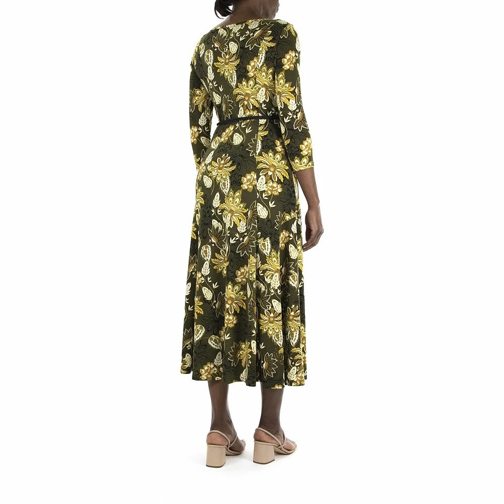 Women's Nina Leonard Sylvia Print Midi Dress - Image 2