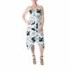 Women's Nina Leonard Print Shark-Bite Hem Midi Dress