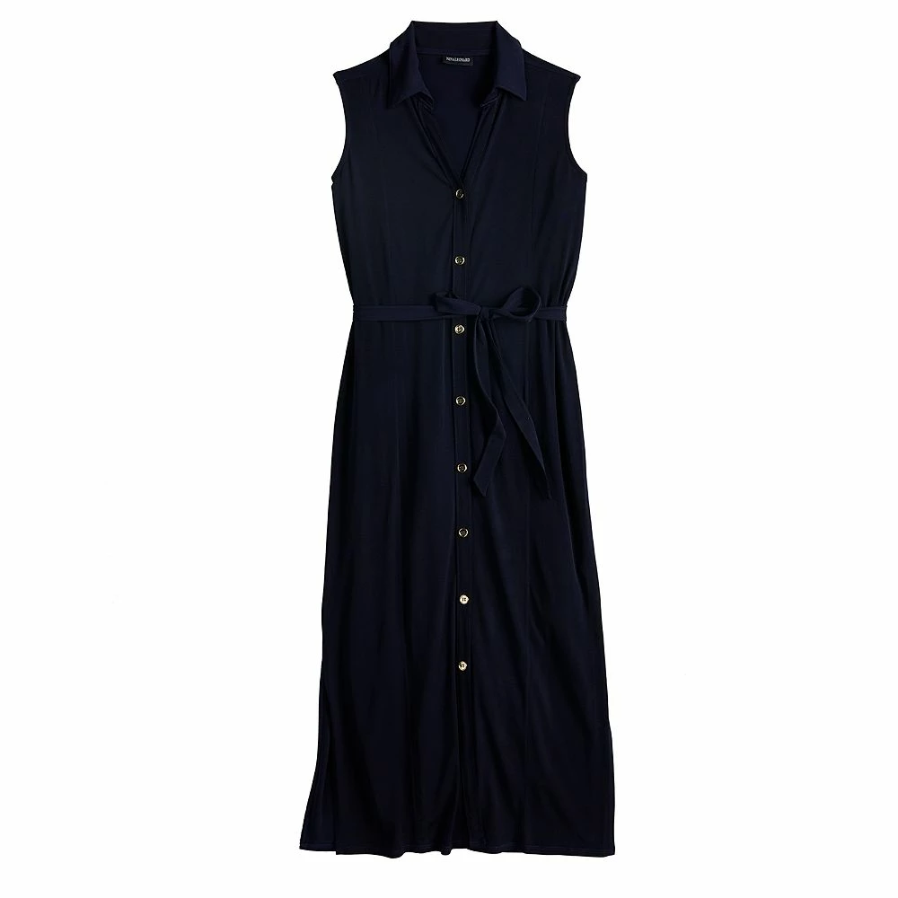 Women's Nina Leonard Maxi Shirtdress - Image 5