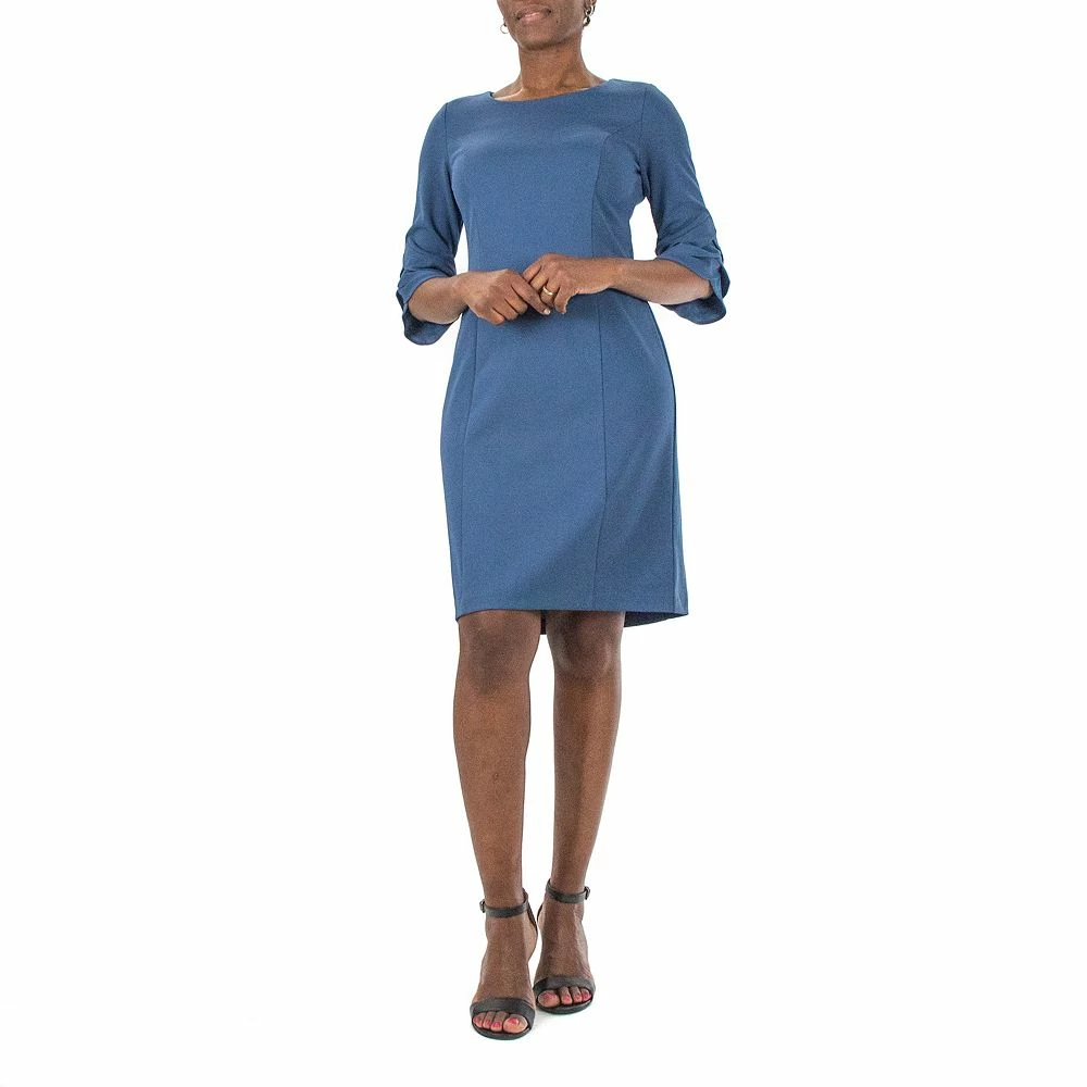 Women's Nina Leonard Tiered Sleeve Sheath Dress - Image 3
