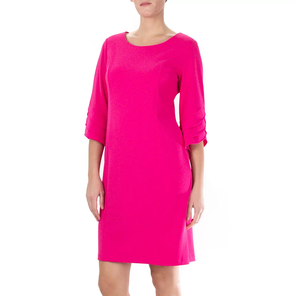Women's Nina Leonard Tiered Sleeve Sheath Dress - Image 6