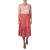Women's Nina Leonard Striped Tiered Dress