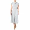 Women's Nina Leonard Midi Tie-Front Shirtdress
