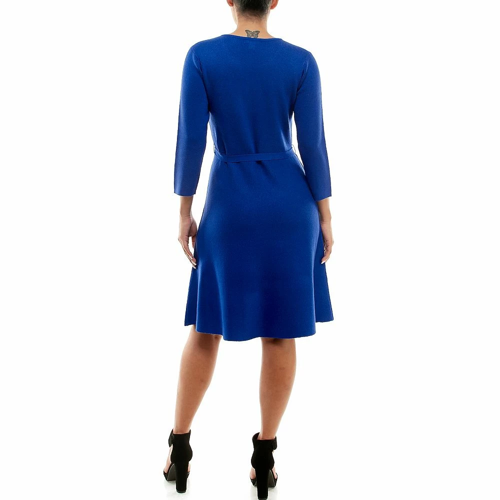 Women's Nina Leonard Fit & Flare Sweater Dress - Image 7