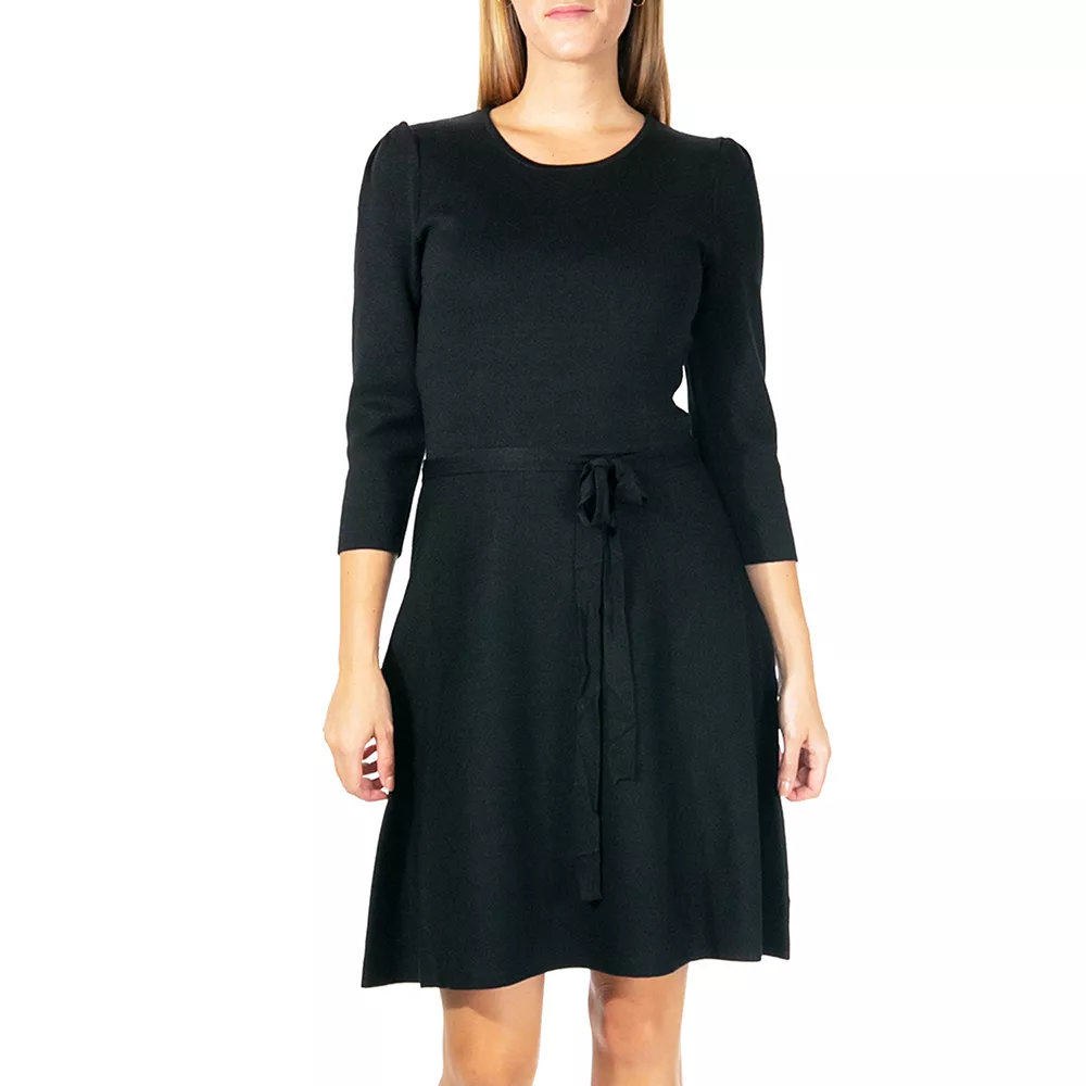 Women's Nina Leonard Fit & Flare Sweater Dress