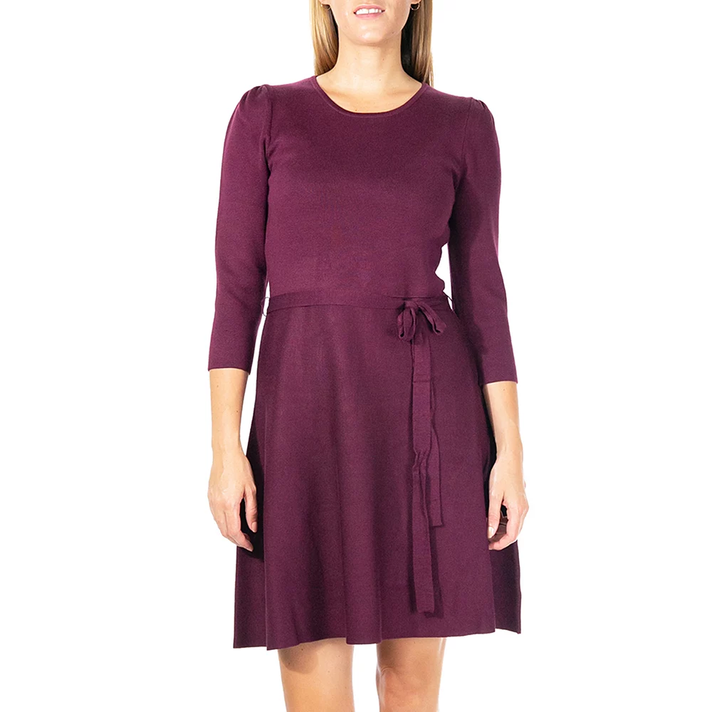 Women's Nina Leonard Fit & Flare Sweater Dress - Image 2