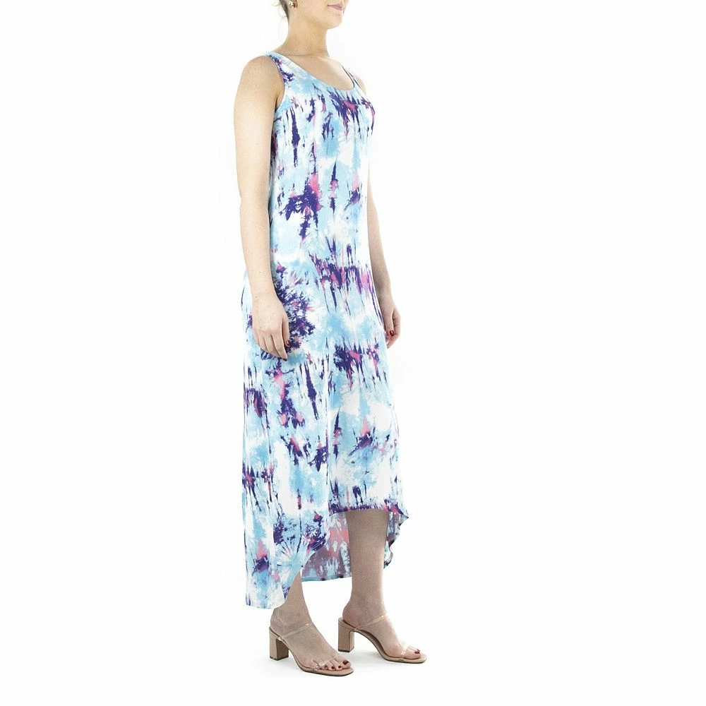 Women's Nina Leonard Tie-Dye Maxi Dress - Image 5