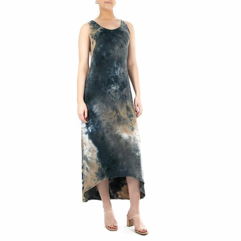 Women's Nina Leonard Tie-Dye Maxi Dress - Image 3