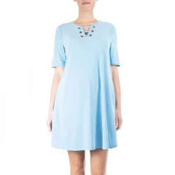 Women's Nina Leonard Classic Trapeze Dress