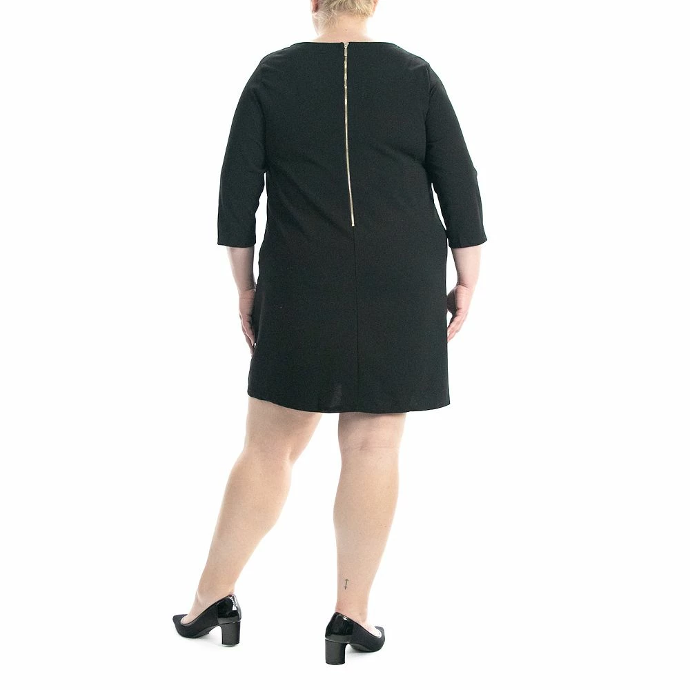 Women's Nina Leonard Solid Sheath Dress - Image 6