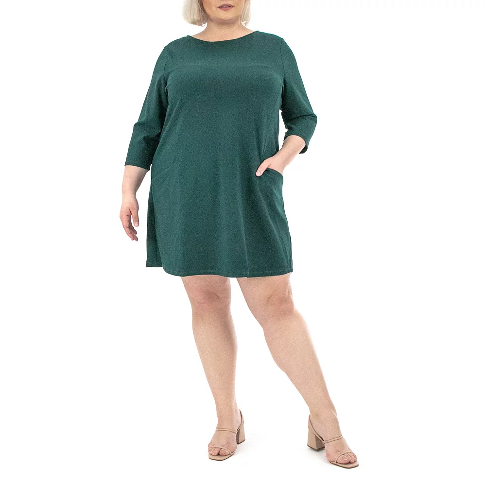 Women's Nina Leonard Solid Sheath Dress - Image 5