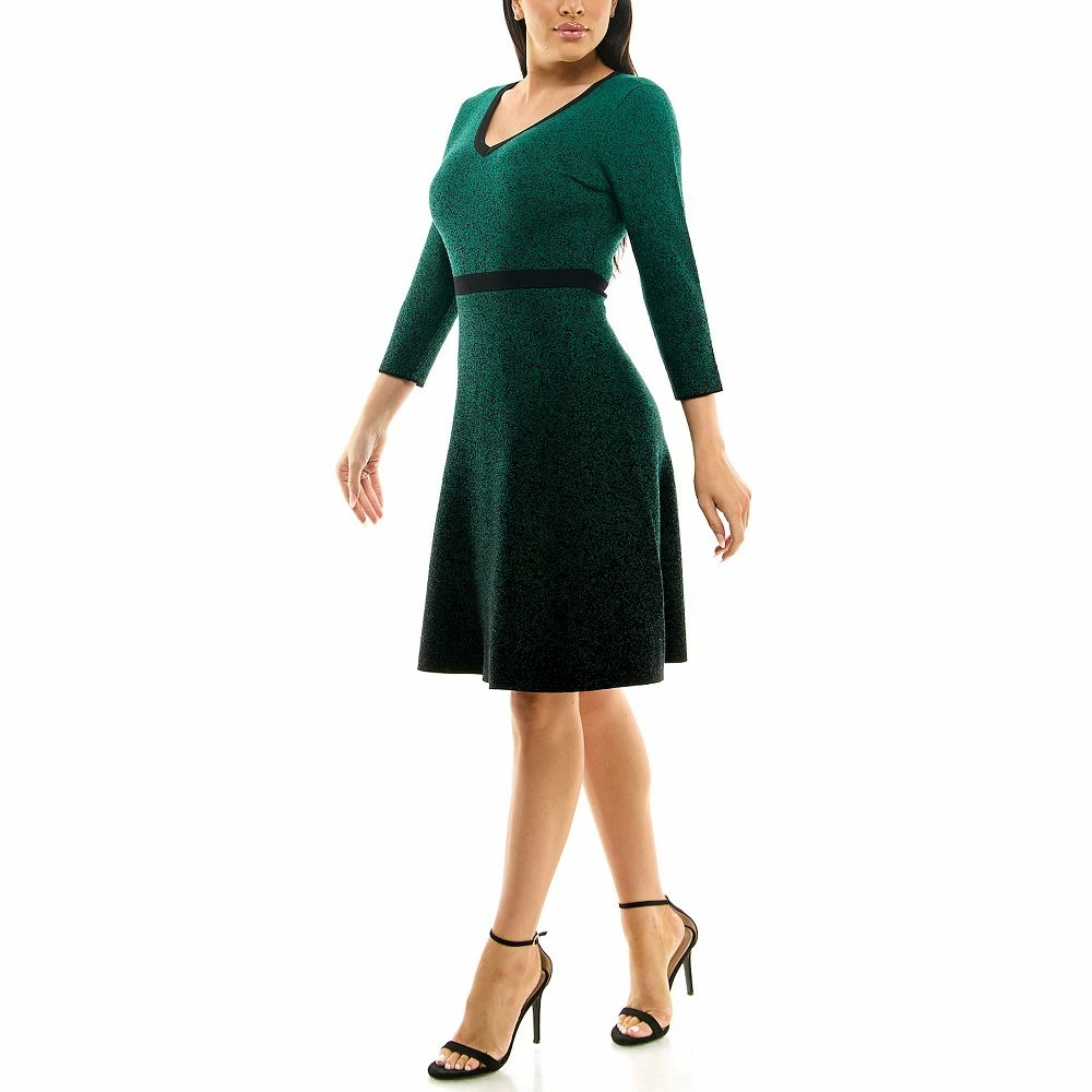 Women's Nina Leonard Ombre Sweater Dress - Image 5