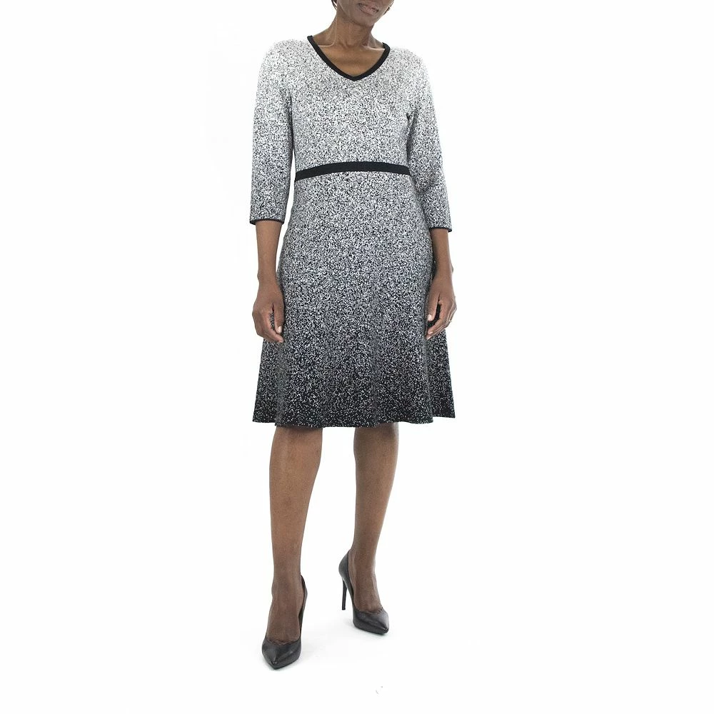 Women's Nina Leonard Ombre Sweater Dress - Image 2