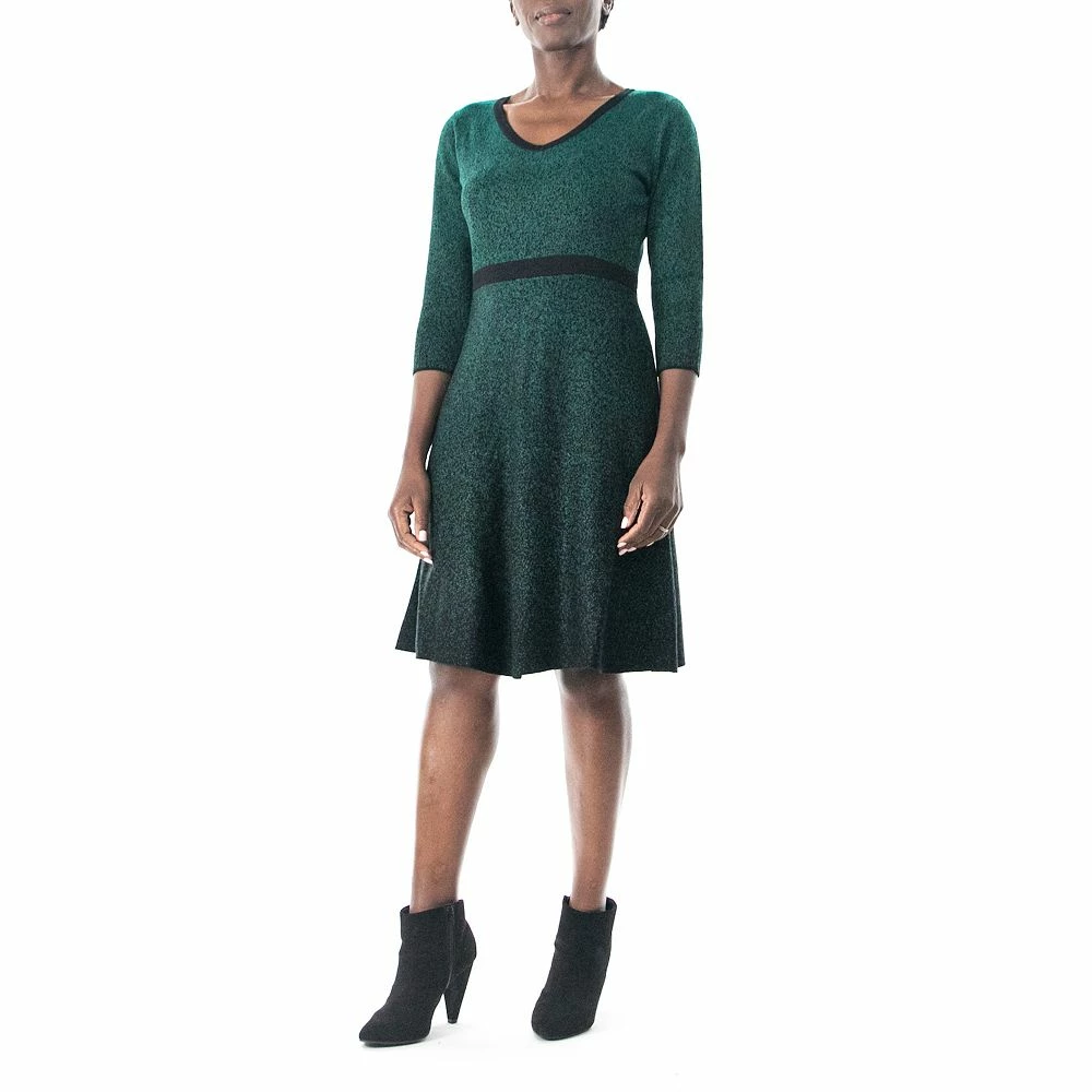 Women's Nina Leonard Ombre Sweater Dress - Image 3