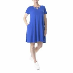 Women's Nina Leonard Embellished Swing Dress