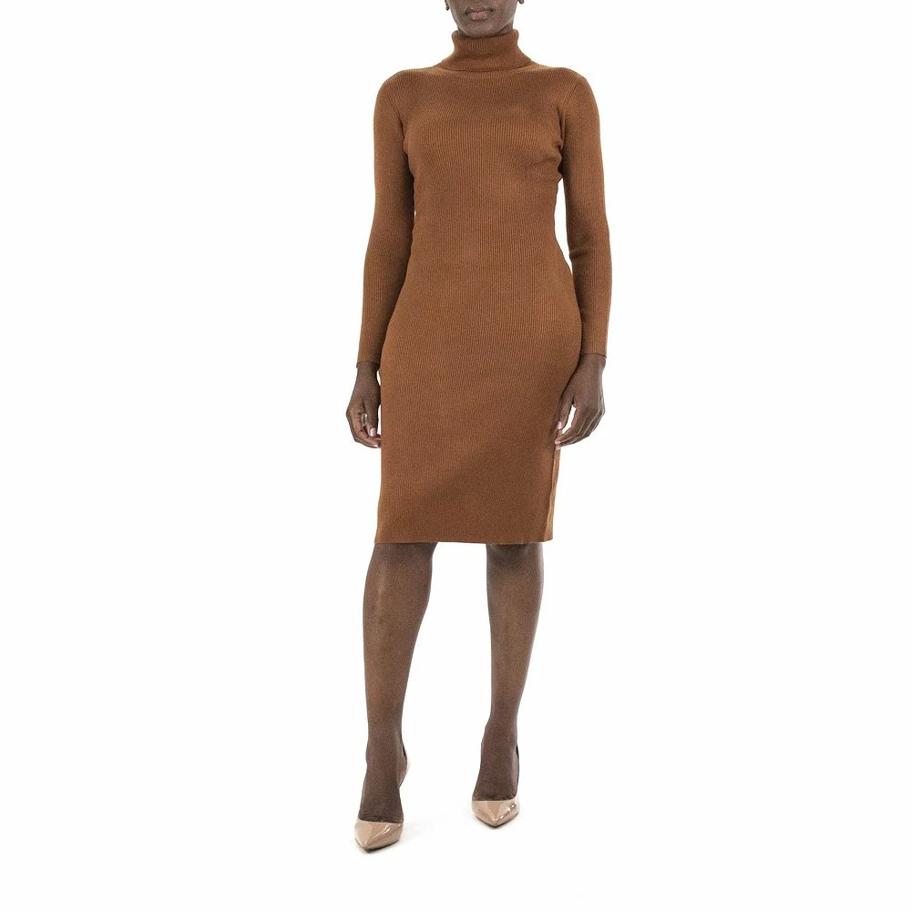 Women's Nina Leonard Midi Sheath Sweater Dress - Image 2