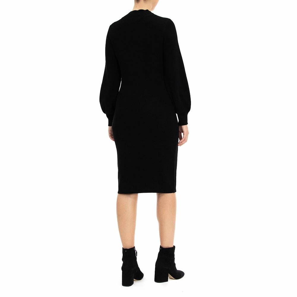Women's Nina Leonard Keyhole Sweater Dress - Image 4