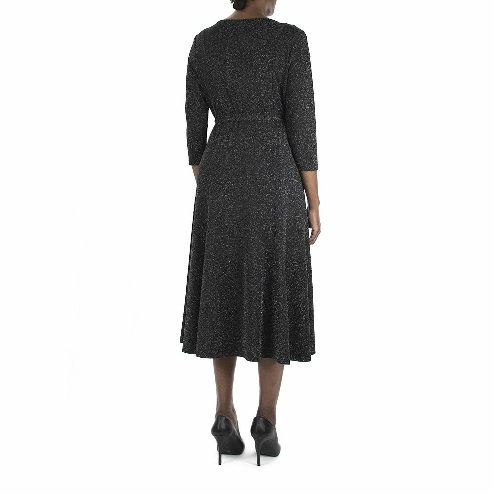 Women's Nina Leonard Sylvia Lurex Midi Dress - Image 3