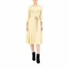 Women's Nina Leonard Sylvia Lurex Midi Dress