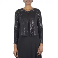 Women's Nina Leonard Sequin Bolero