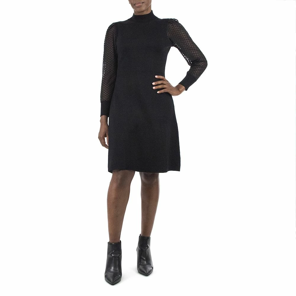 Women's Nina Leonard Fit & Flare Sweater Dress
