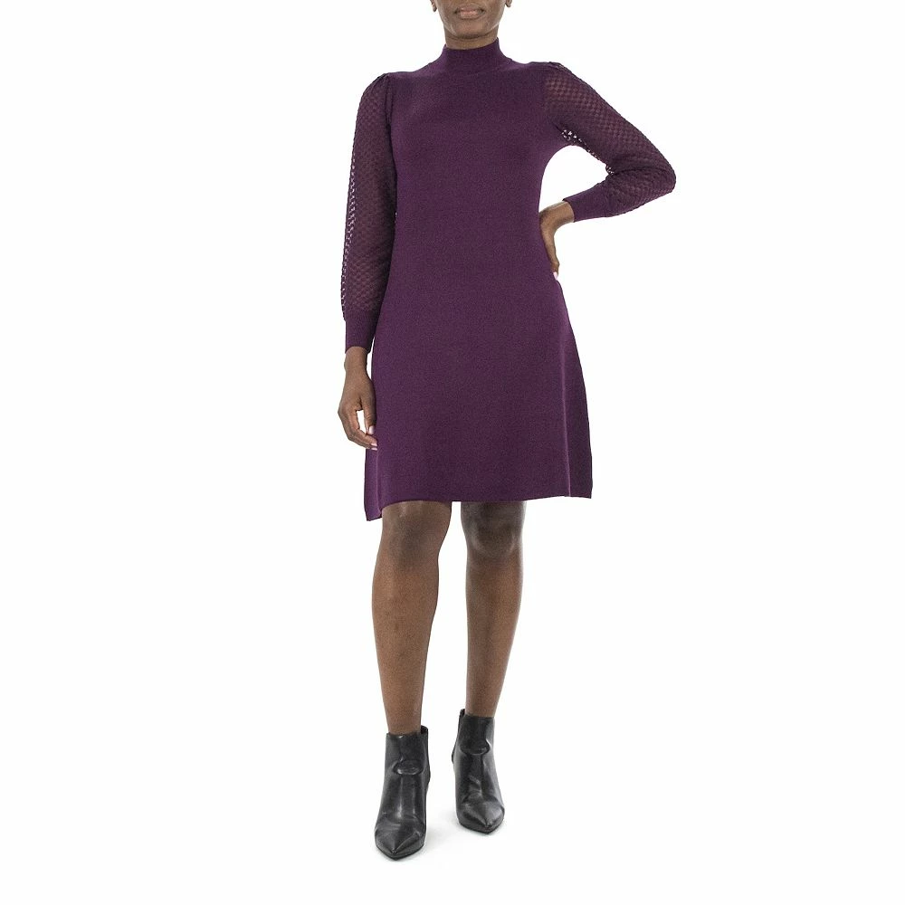 Women's Nina Leonard Fit & Flare Sweater Dress - Image 3