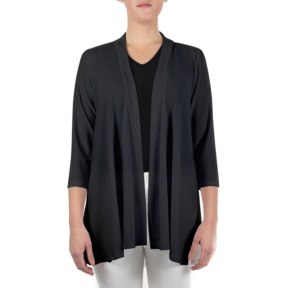 Women's Nina Leonard Godet-Back Draped Cardigan