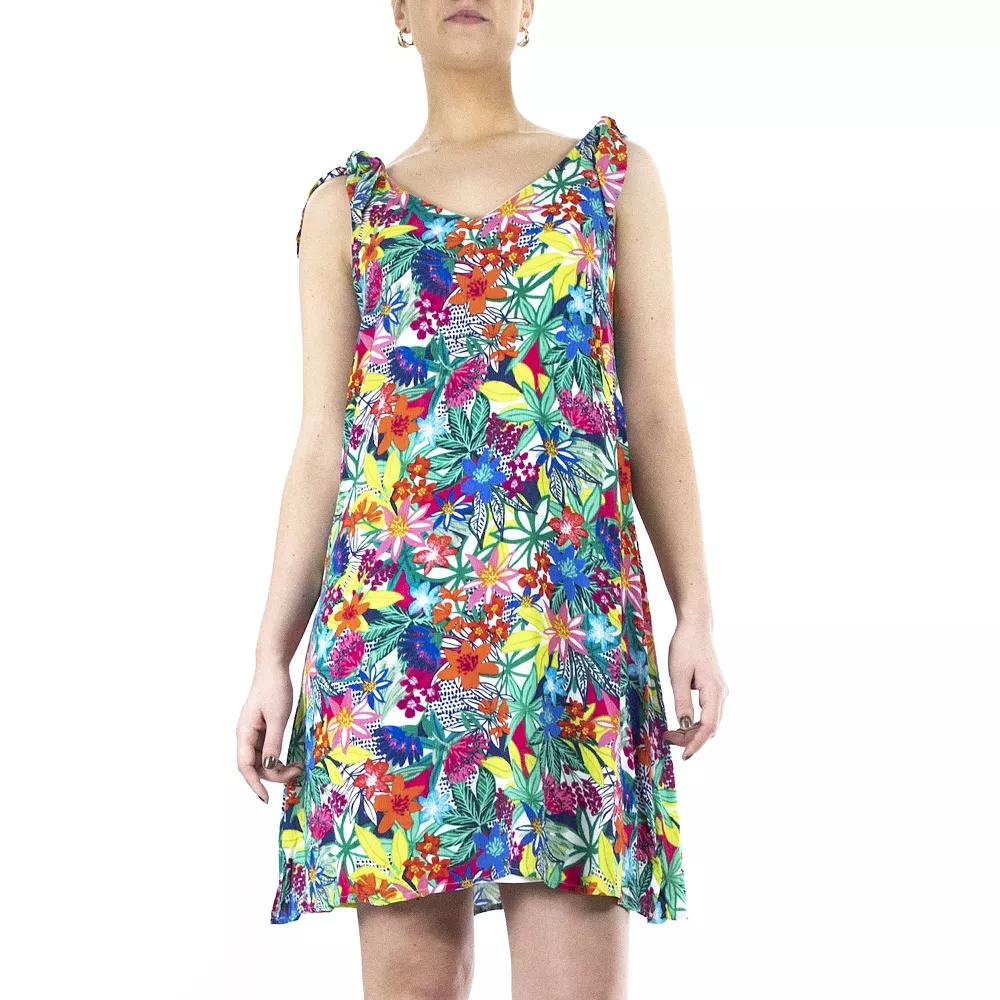 Women's Nina Leonard Tie-Shoulder Shift Dress - Image 8