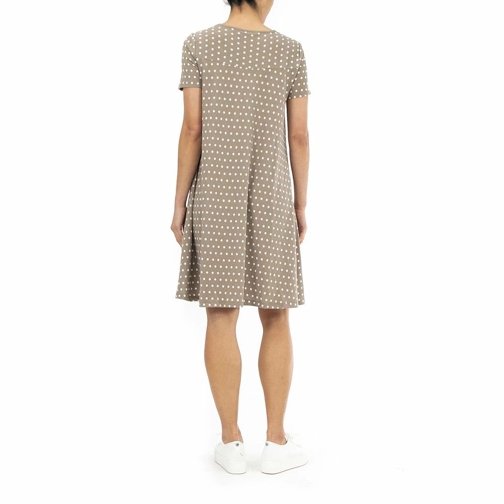 Women's Nina Leonard Dot Swing Dress - Image 4