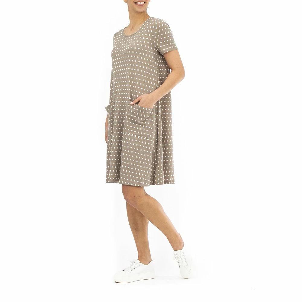 Women's Nina Leonard Dot Swing Dress - Image 5