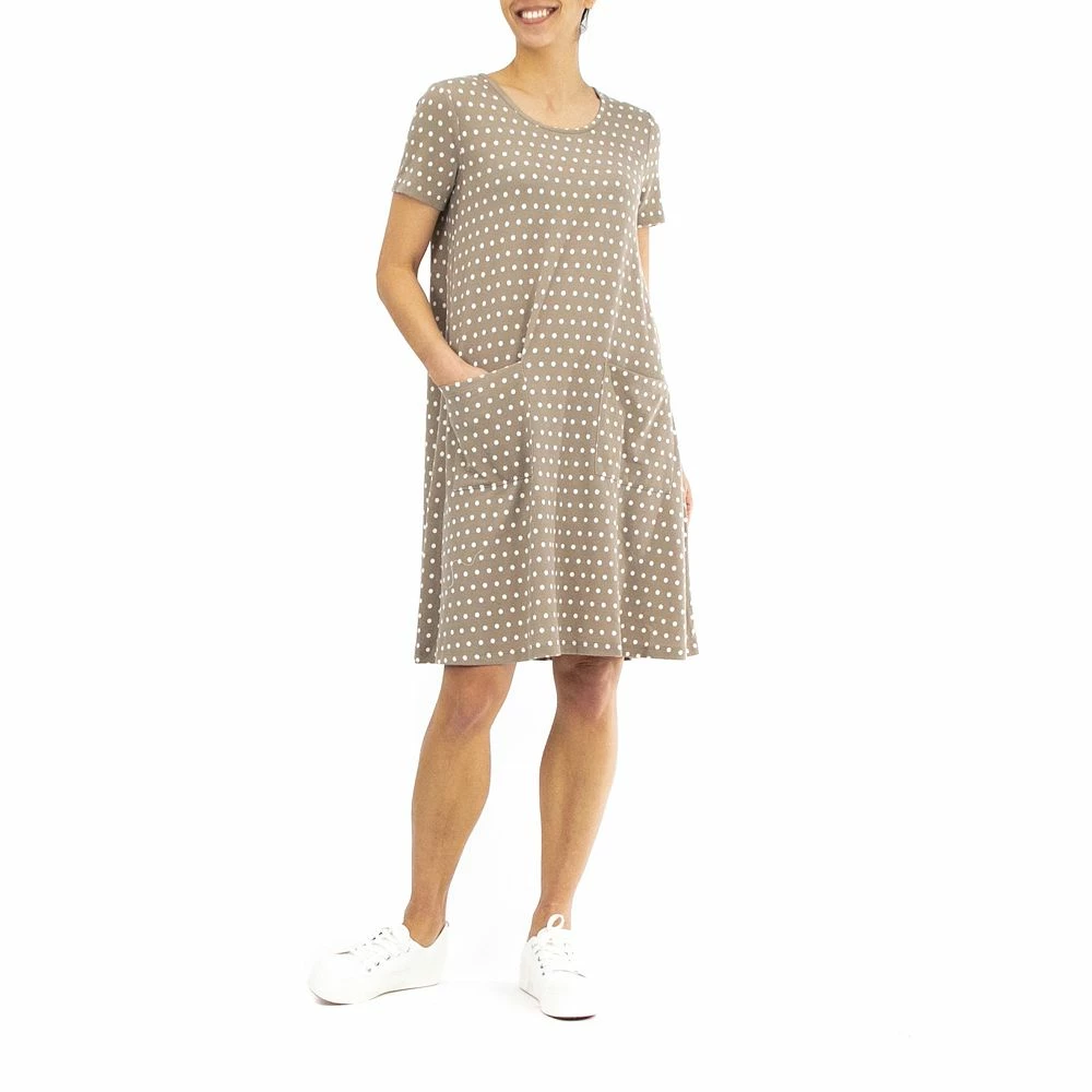 Women's Nina Leonard Dot Swing Dress - Image 3