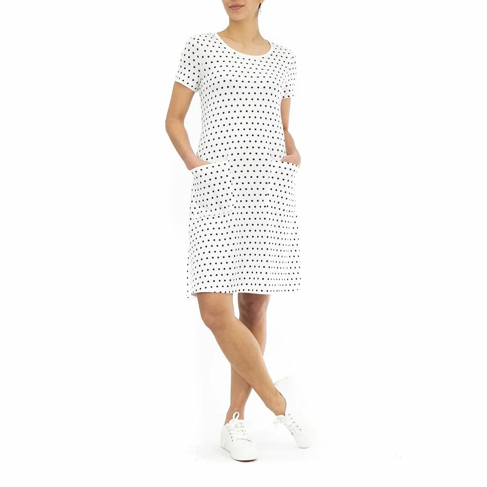 Women's Nina Leonard Dot Swing Dress