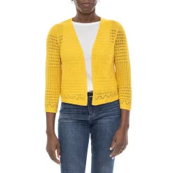 Women's Nina Leonard Crochet Bolero Jacket