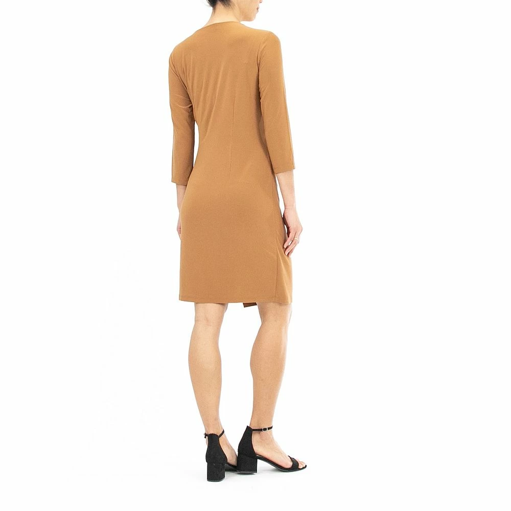 Women's Nina Leonard Faux-Wrap Dress - Image 6
