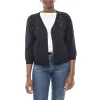 Women's Nina Leonard Pointelle Bolero Jacket