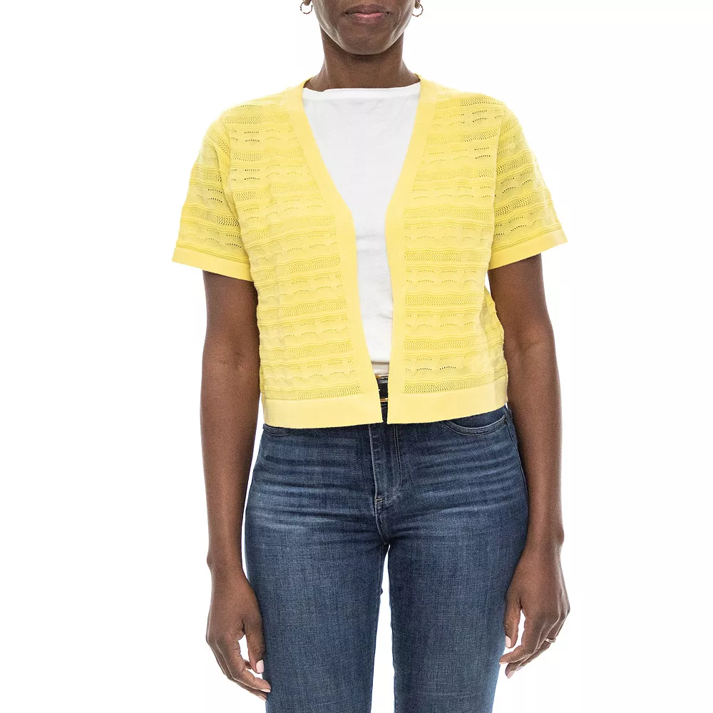 Women's Nina Leonard Novelty Stitch Bolero Jacket - Image 5