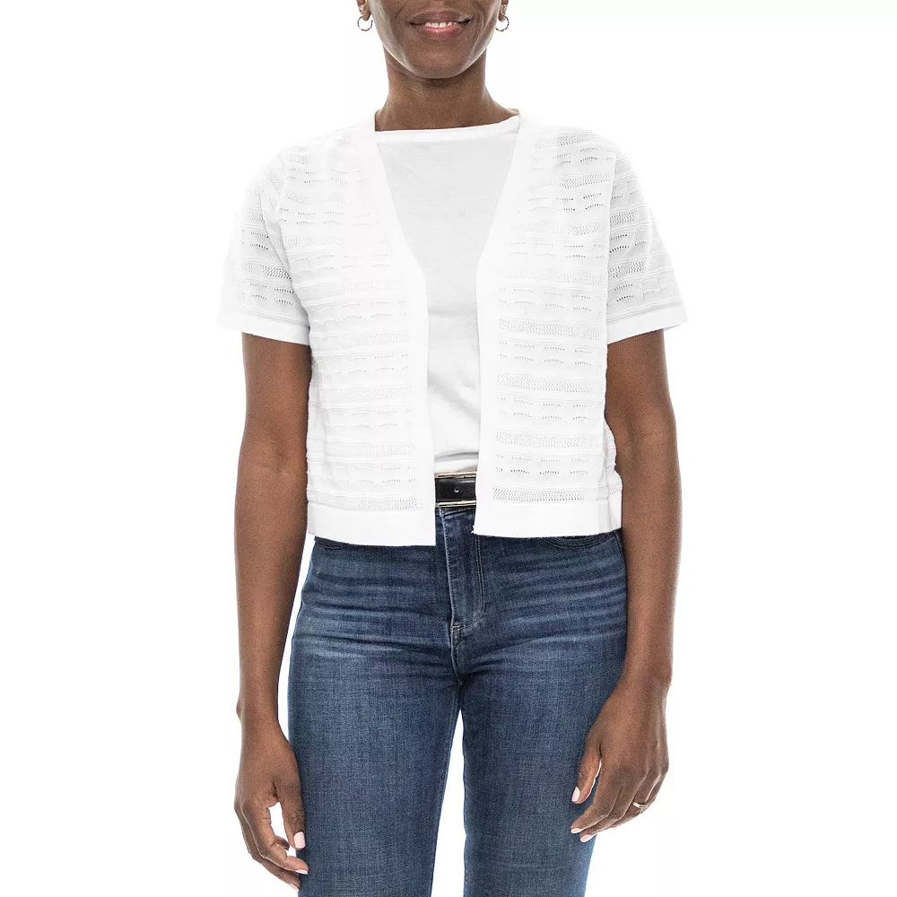 Women's Nina Leonard Novelty Stitch Bolero Jacket - Image 7