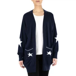 Women's Nina Leonard Star Long Cardigan