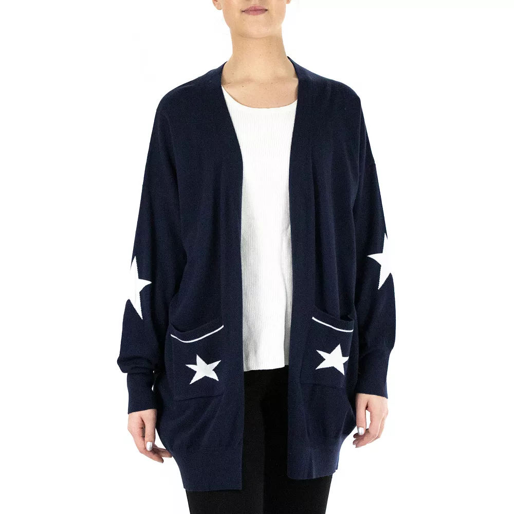 Women's Nina Leonard Star Long Cardigan