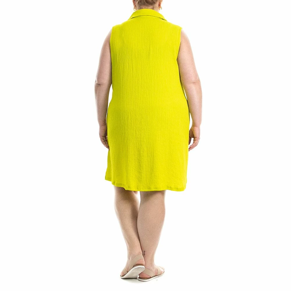 Plus Size Nina Leonard Button Down Dress - Image 5