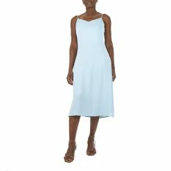 Women's Nina Leonard Midi Satin Slip Dress