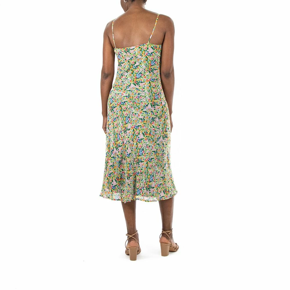 Women's Nina Leonard Midi Chiffon Slip Dress - Image 2