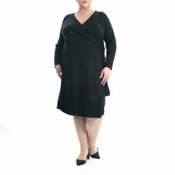 Plus Size Nina Leonard Wrap Dress